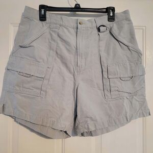 Columbia Light Gray Women's Cargo Shorts